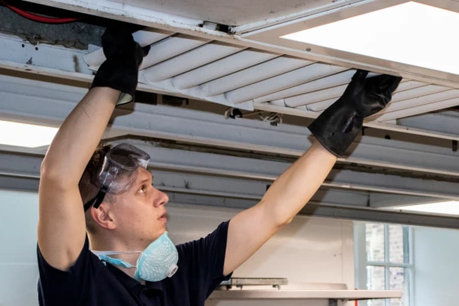 Secure site cleaning services