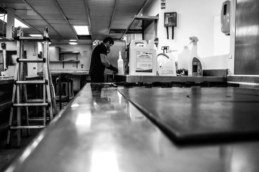 Specialist grease ventilation fan cleaning for commercial kitchen extraction systems.