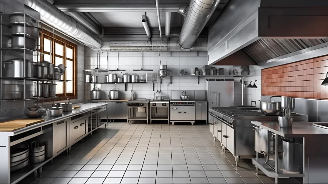 Tailored cleaning service for educational kitchens, maintaining safe and compliant environments.