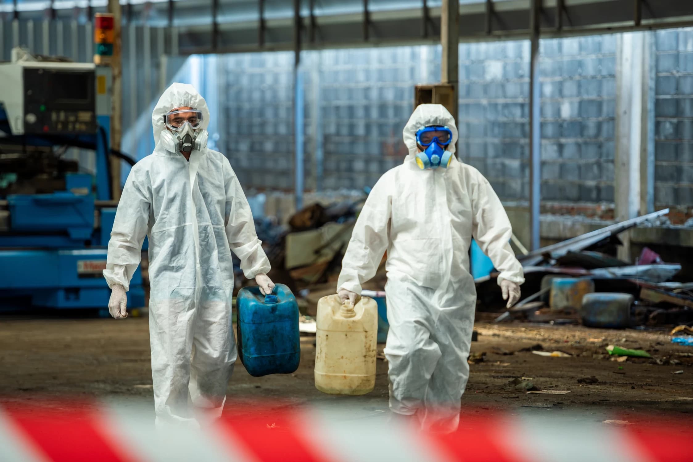 Restricted area sign highlighting sensitive environment requiring specialist cleaning.