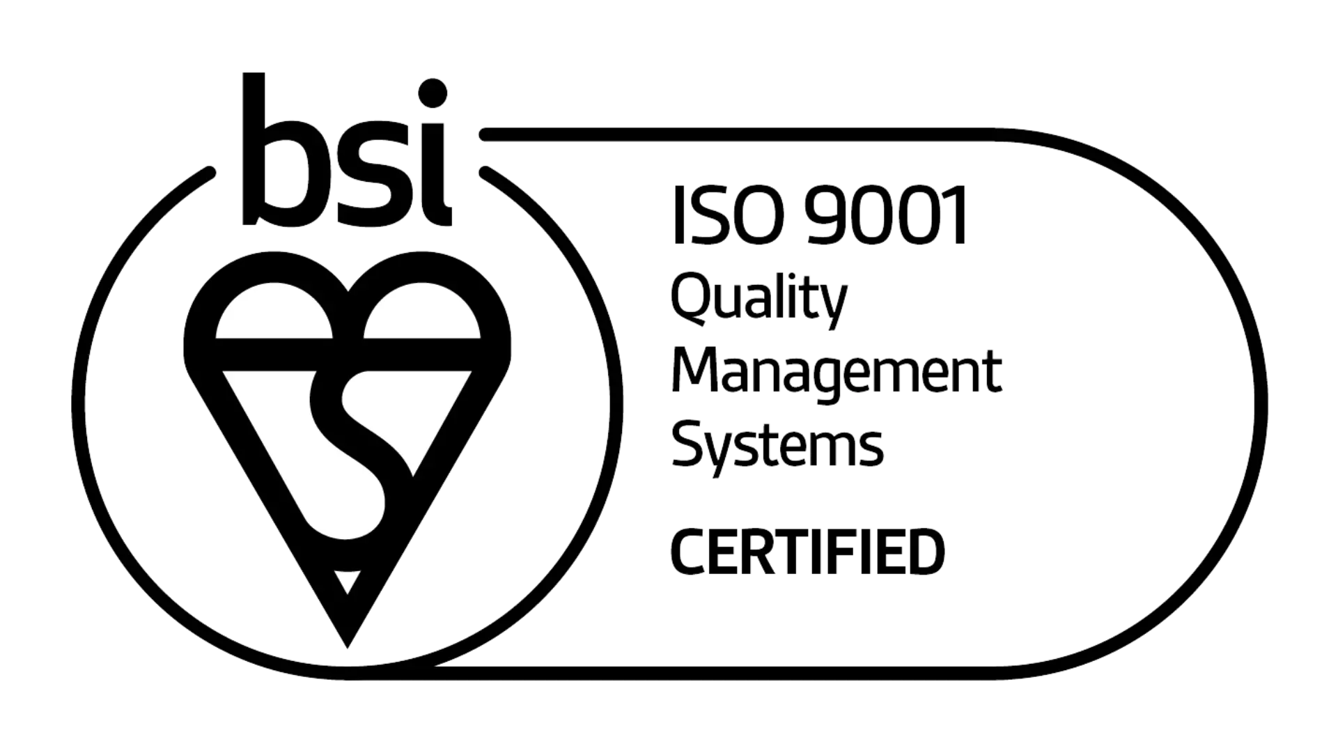 The British Standards Institution BSI ISO 9001 Logo